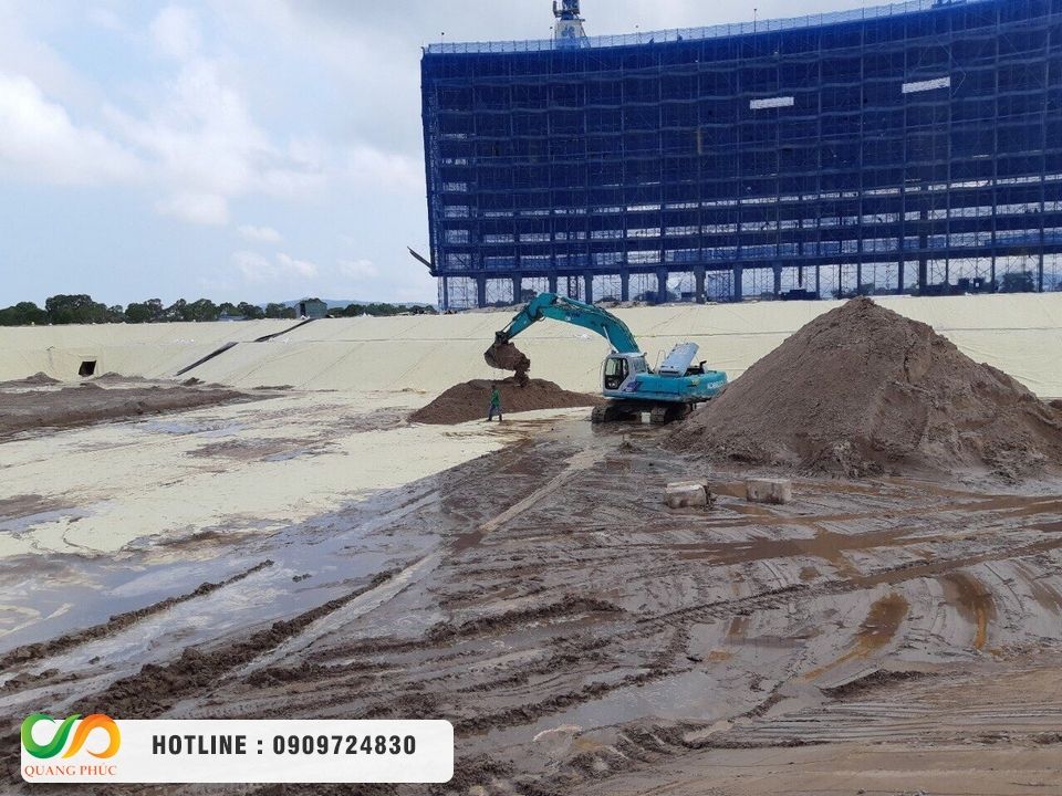 Chọn mua màng chống thấm HDPE, thi công bạt HDPE chọn Môi Trường Quang Phúc