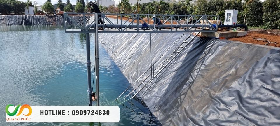 Chọn mua màng chống thấm HDPE, thi công bạt HDPE chọn Môi Trường Quang Phúc
