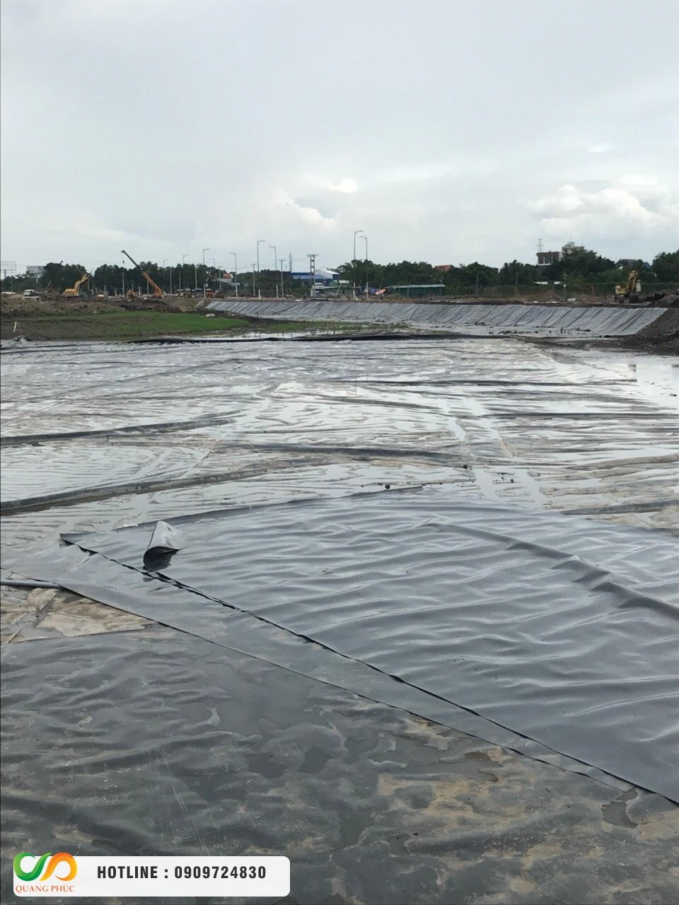 Chọn mua màng chống thấm HDPE, thi công bạt HDPE chọn Môi Trường Quang Phúc