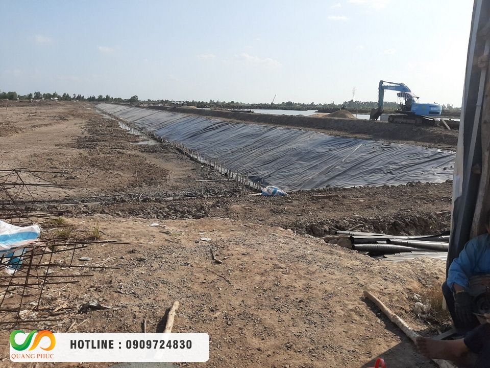 Chọn mua màng chống thấm HDPE, thi công bạt HDPE chọn Môi Trường Quang Phúc