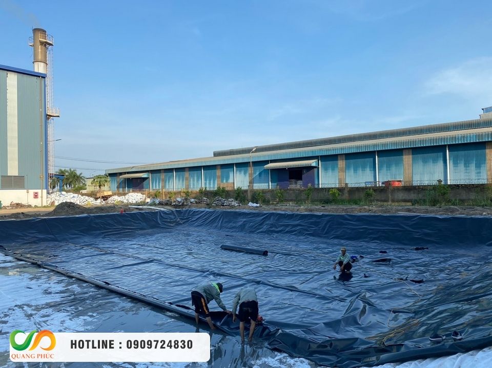Chọn mua màng chống thấm HDPE, thi công bạt HDPE chọn Môi Trường Quang Phúc