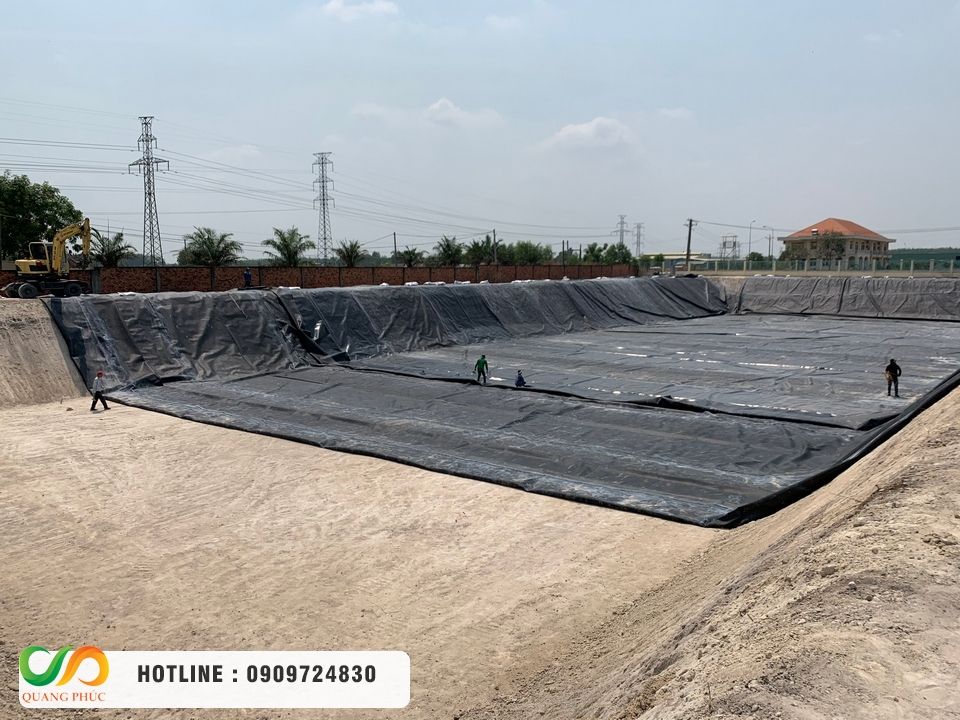 Chọn mua màng chống thấm HDPE, thi công bạt HDPE chọn Môi Trường Quang Phúc