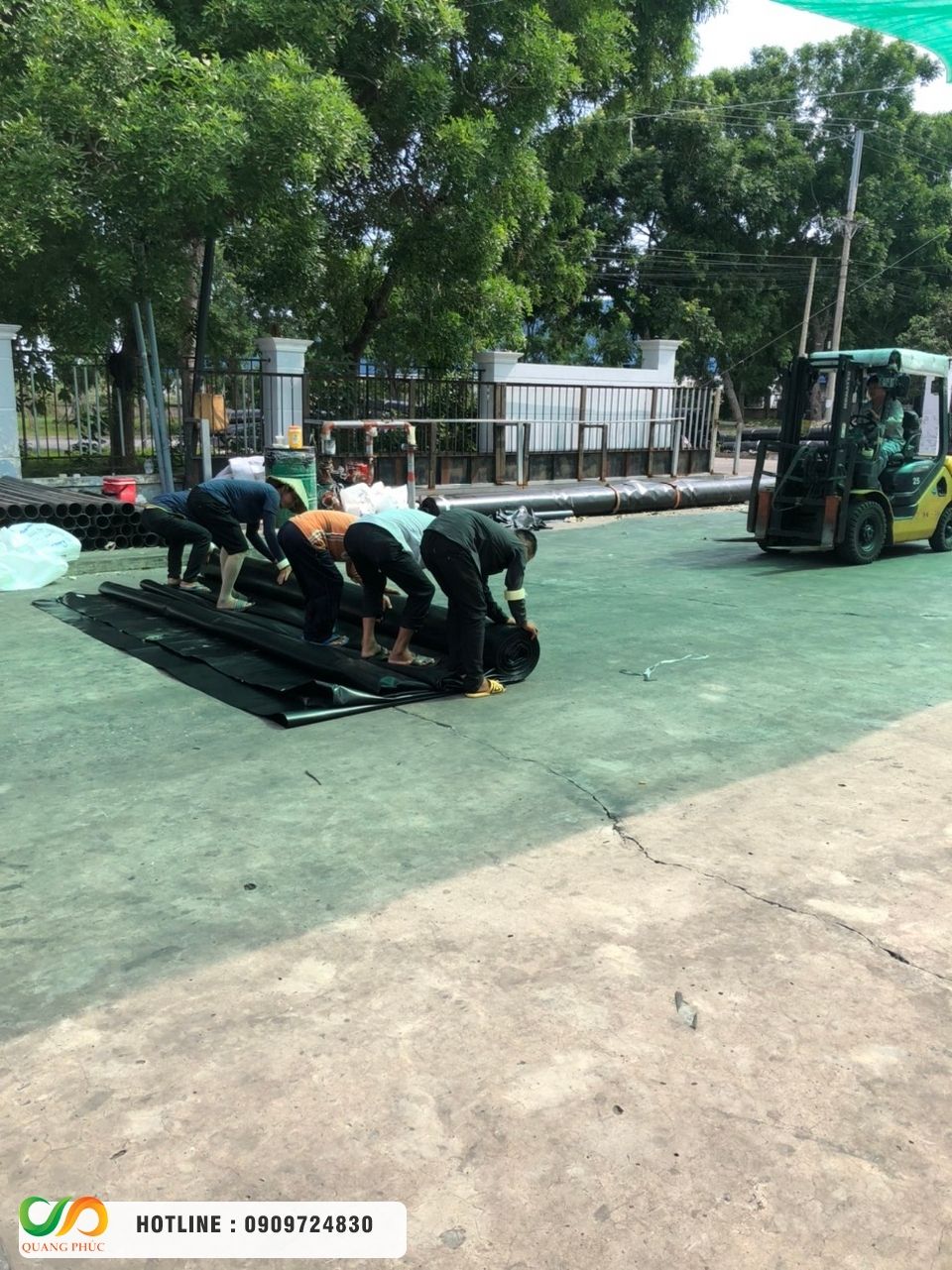 Chọn mua màng chống thấm HDPE, thi công bạt HDPE chọn Môi Trường Quang Phúc