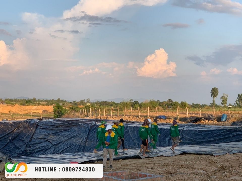 Các yếu tố cấu thành tổng dự toán chi phí lót bạt hồ tôm