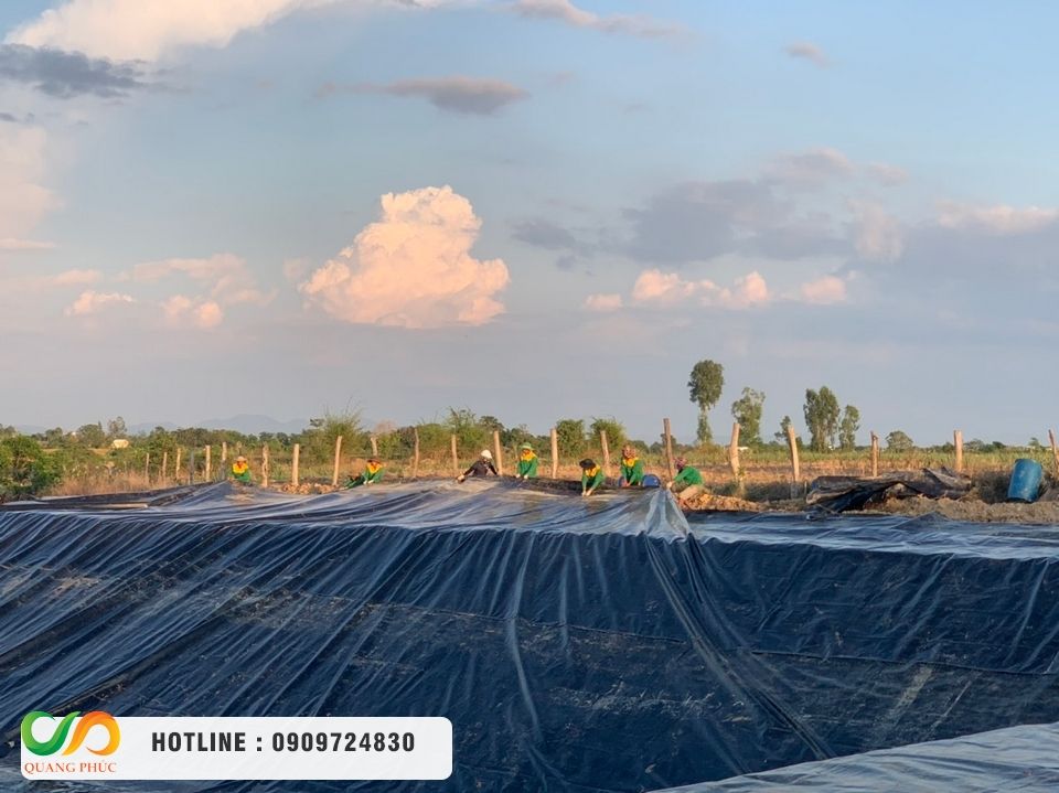 Chọn mua màng chống thấm HDPE, thi công bạt HDPE chọn Môi Trường Quang Phúc