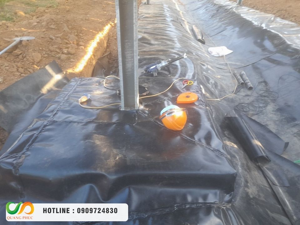 Chọn mua màng chống thấm HDPE, thi công bạt HDPE chọn Môi Trường Quang Phúc